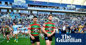 Jai Arrow gets emotional farewell 100th NRL appearance for South Sydney Rabbitohs after Motor Neurone Disease diagnosis